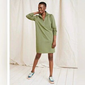 Garnet Hill Quarter-Zip French Terry Dress